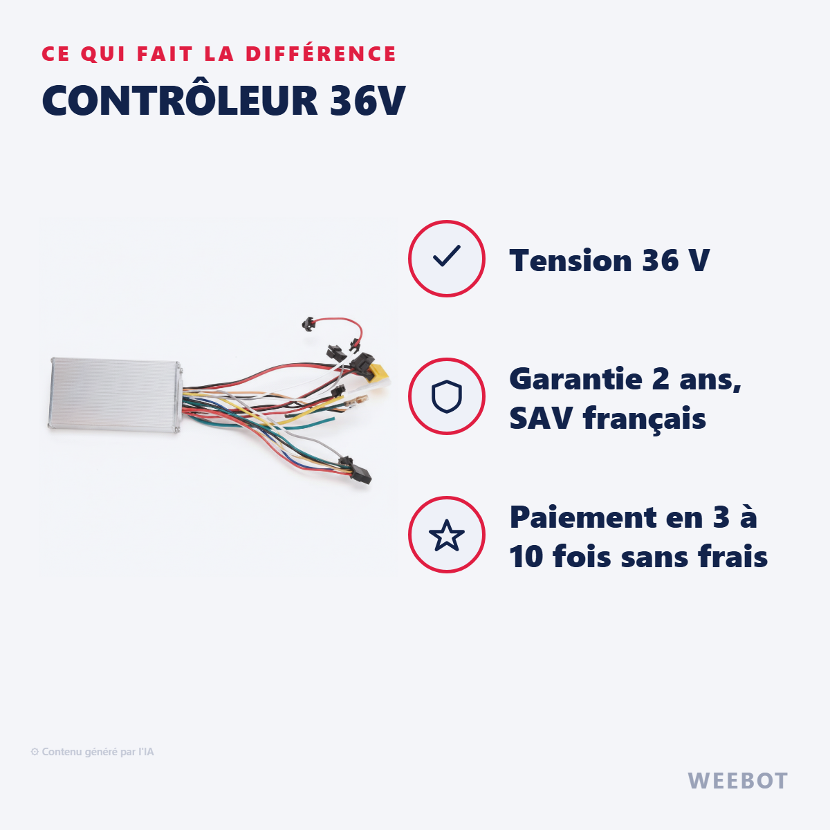 Contrôleur 36V : les points forts