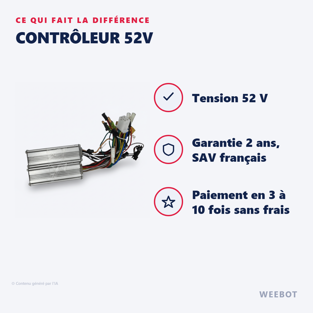Contrôleur 52v : les points forts