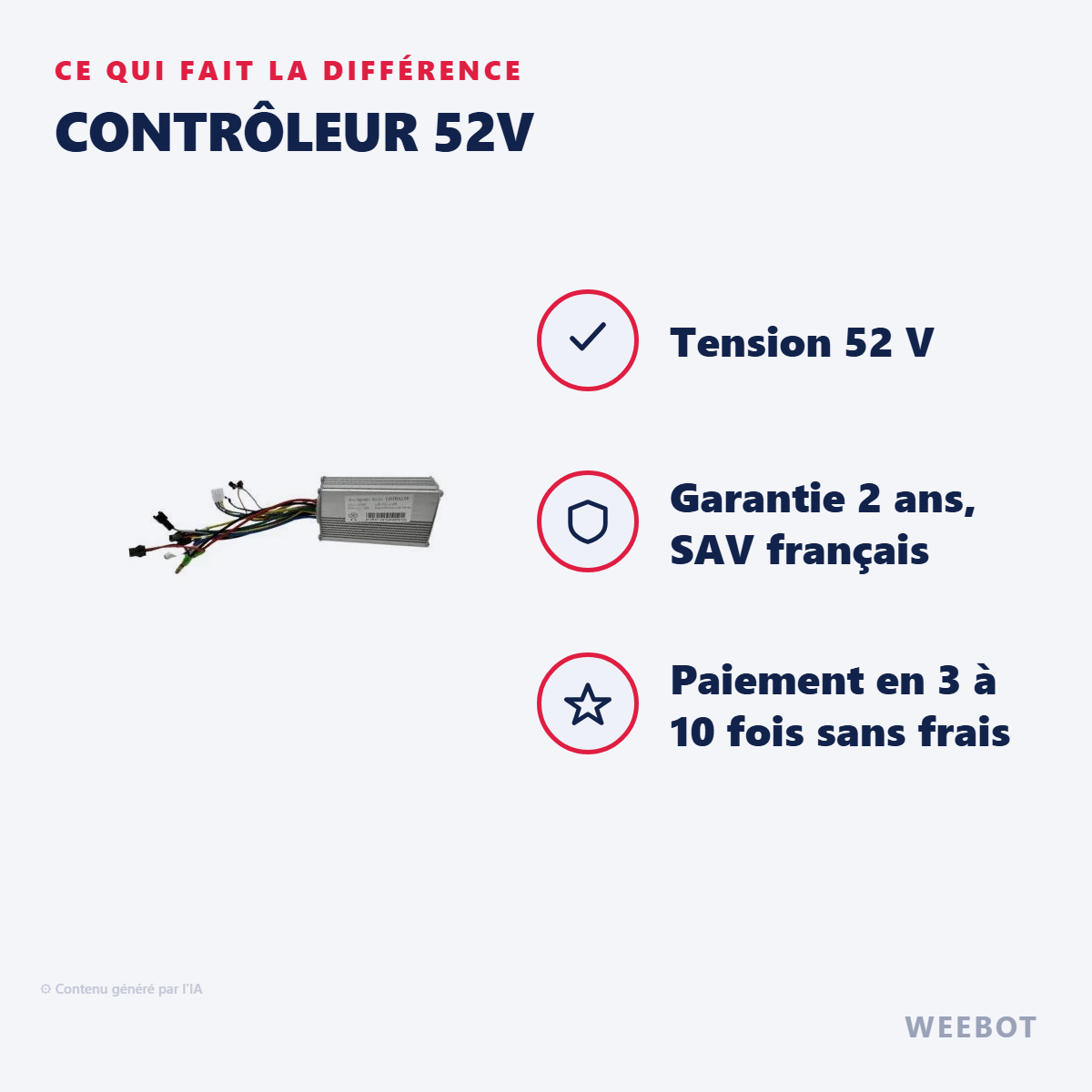 Contrôleur 52v : les points forts