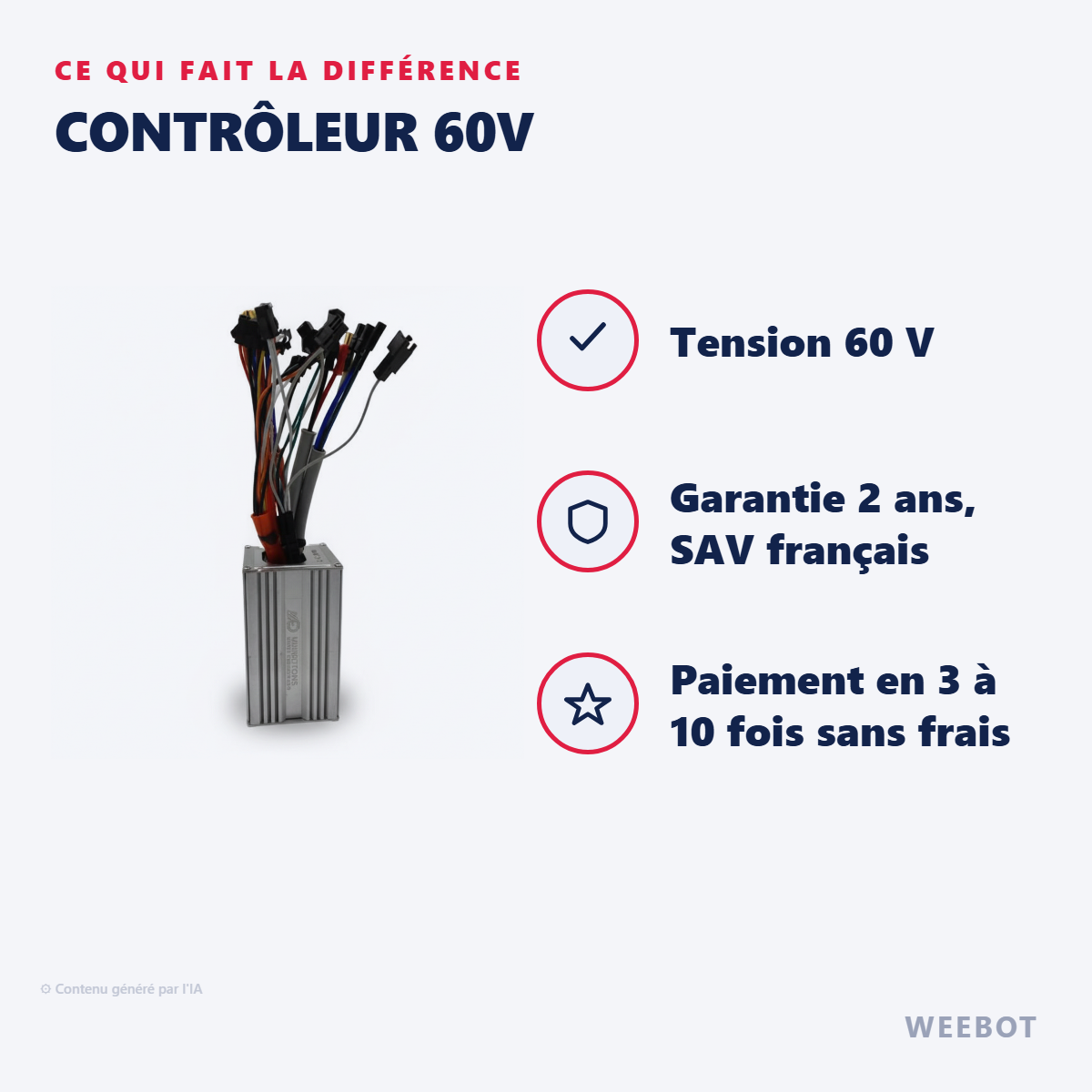 Contrôleur 60V : les points forts