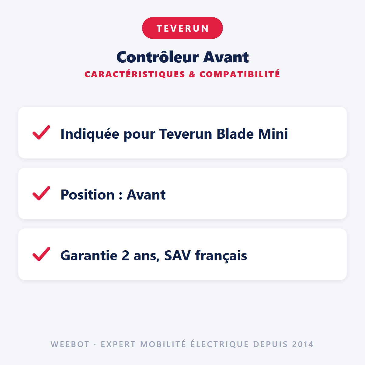 Contrôleur Avant : caractéristiques et compatibilité