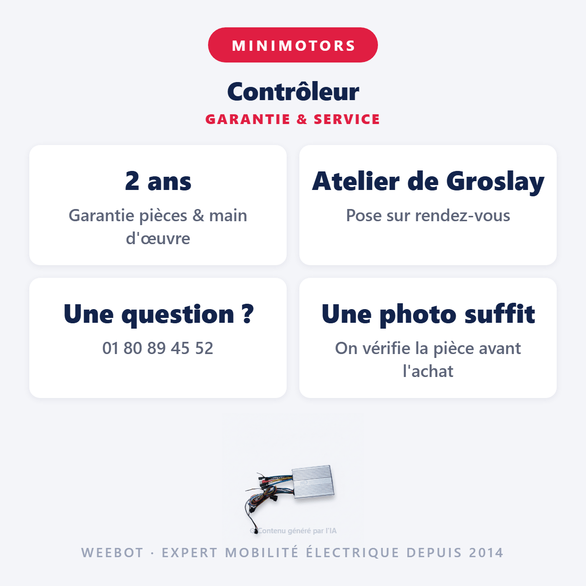 Contrôleur pour Trottinette Électrique Dualtron X LTD - Minimotors - Weebot