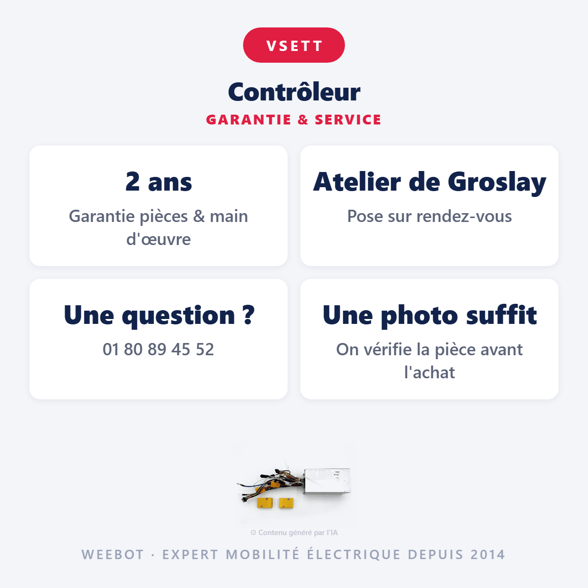 Contrôleur pour Trottinette Électrique Vsett 10+ - Weebot