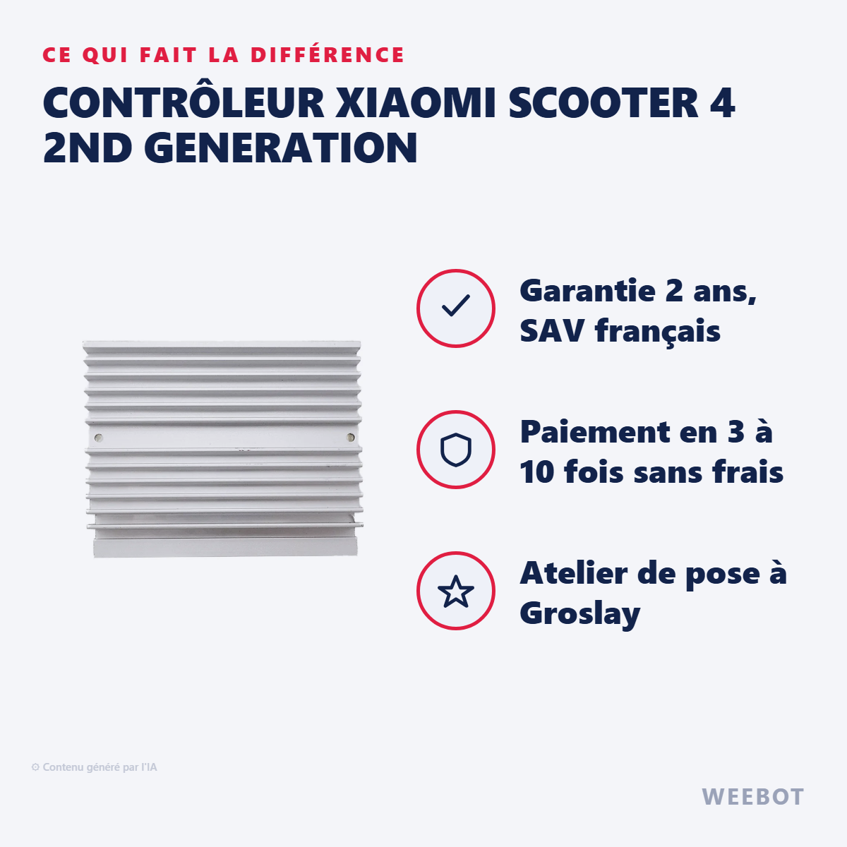 Contrôleur Xiaomi Scooter 4 2nd Generation : les points forts