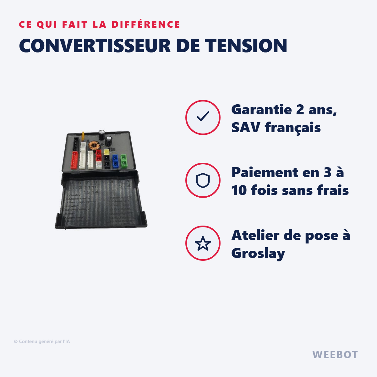 Convertisseur de Tension : les points forts