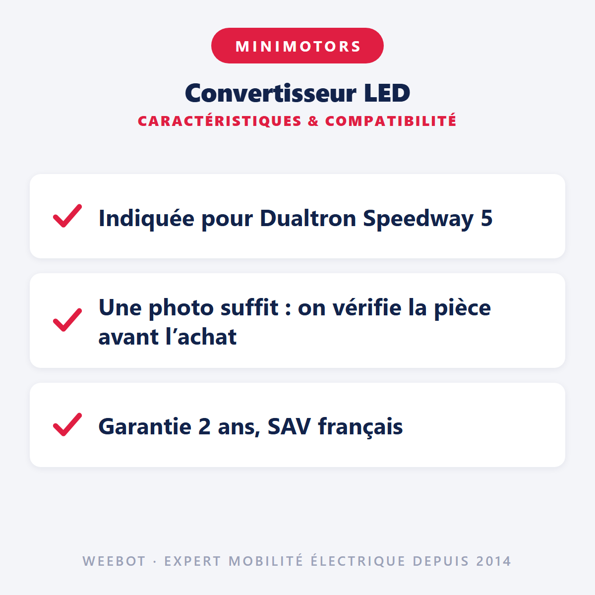 Convertisseur LED pour Trottinette Électrique Speedway 5 - Weebot