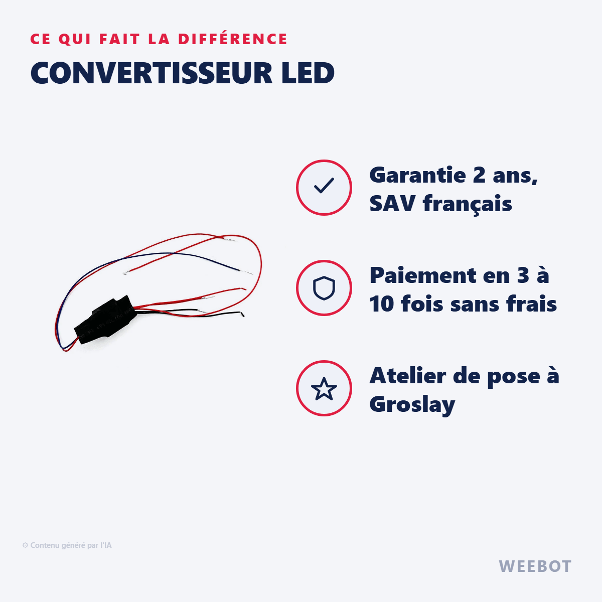 Convertisseur LED pour Trottinette Électrique Speedway 5 - Weebot