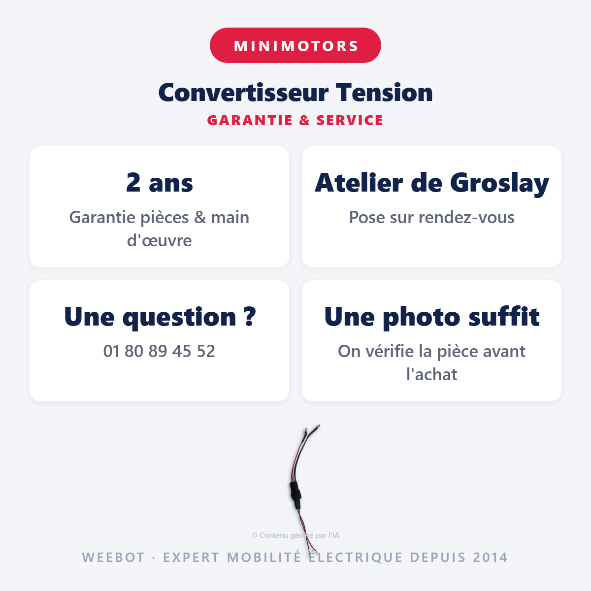 Convertisseur Tension : garantie 2 ans et service après-vente