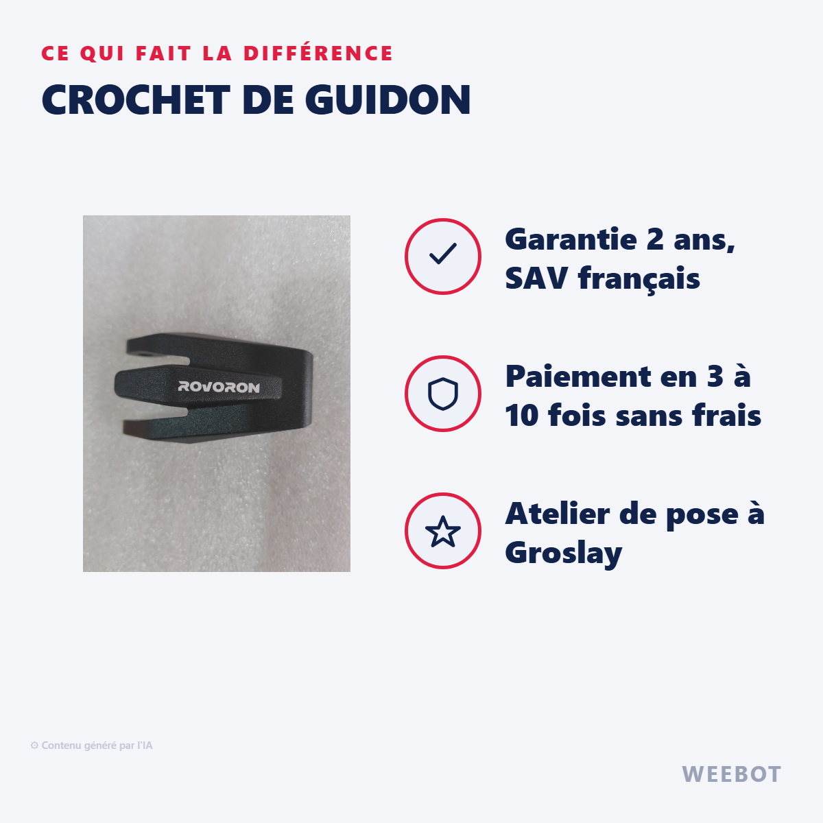 Crochet de Guidon : les points forts
