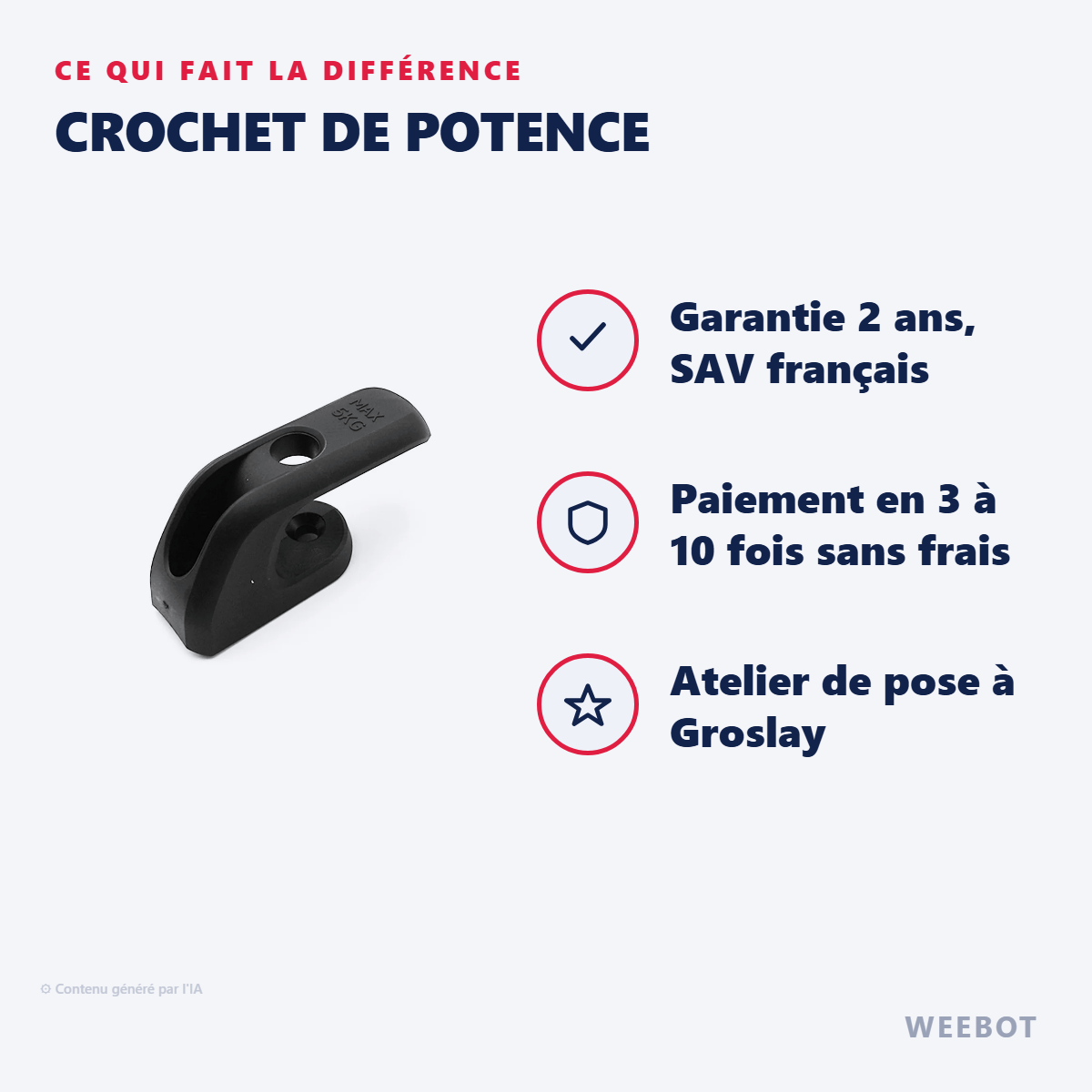 Crochet de Potence : les points forts