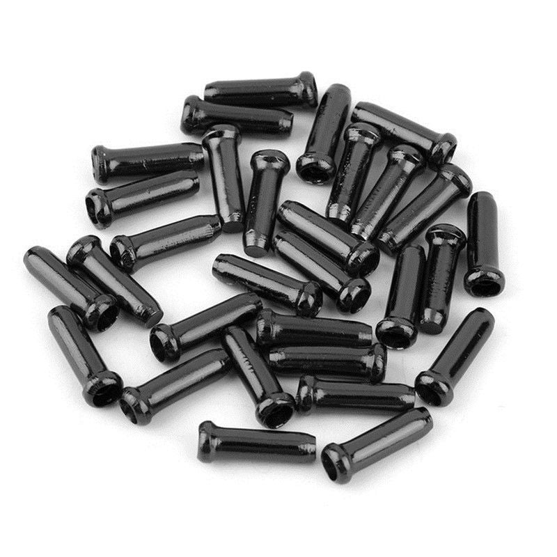 Lot de 50 Embouts de Câble de Frein Noir