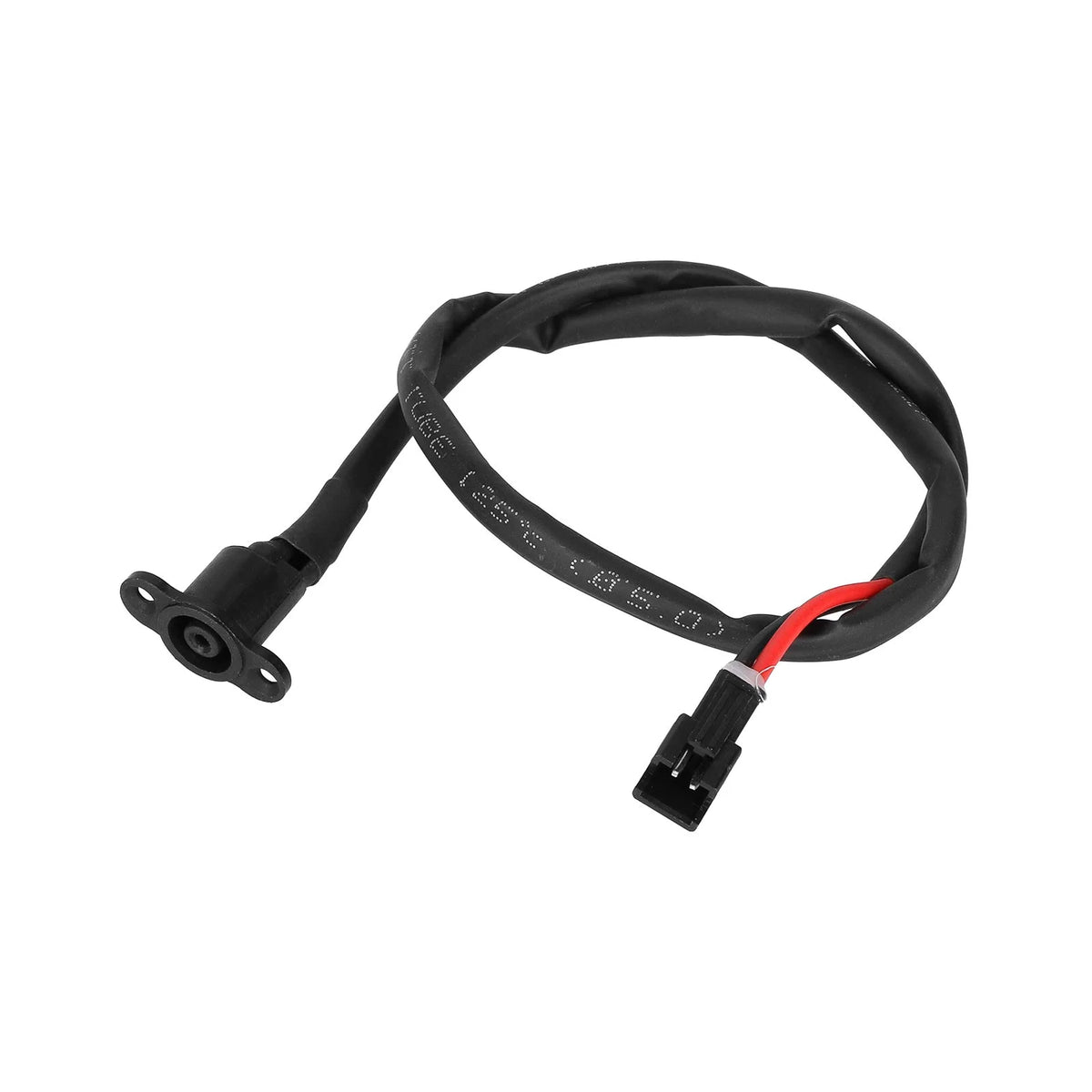 Port de charge noir avec câble et connecteur pour trottinette électrique