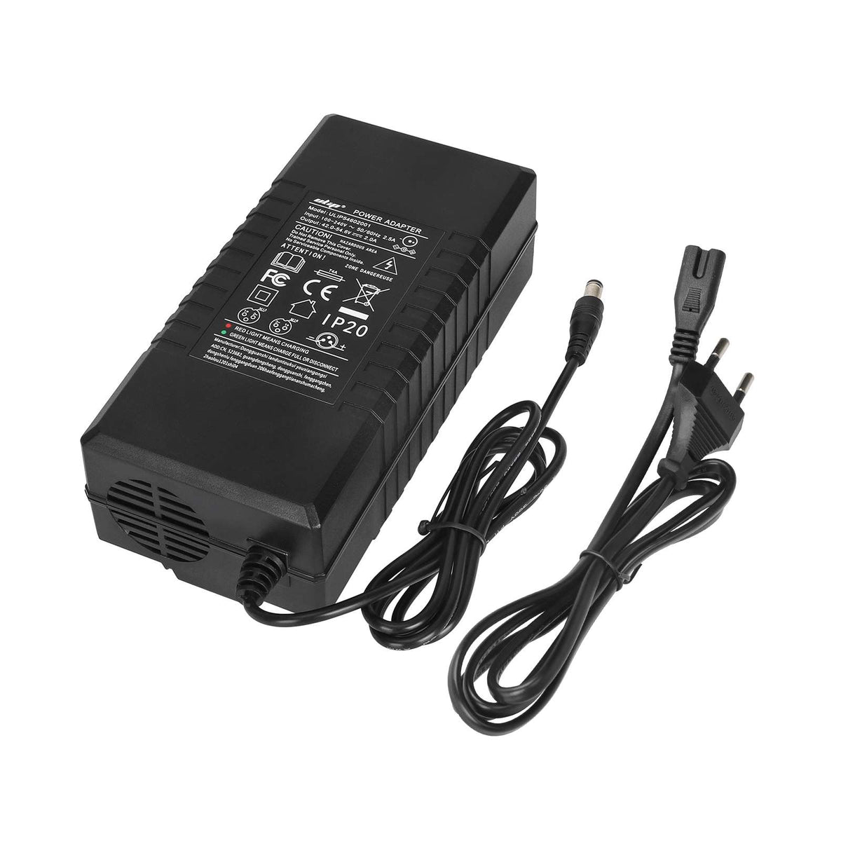 Chargeur 54,6V 2A Prise DC 2,1 mm, vue 4