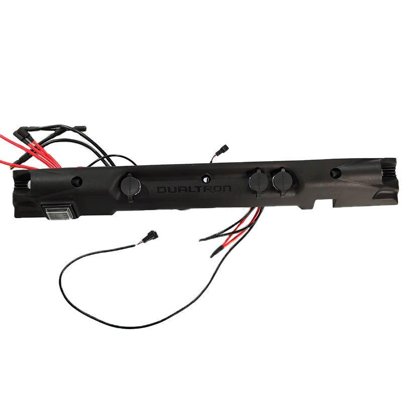Carénage latéral gauche noir assemblé avec connecteurs et prises de charge pour Dualtron Spider