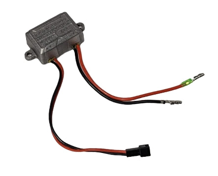 Convertisseur de tension en boîtier métallique avec câbles de connexion pour trottinette électrique Rovoron Kullter