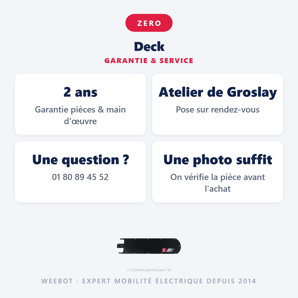 Deck pour Trottinette Électrique Z9 - Weebot