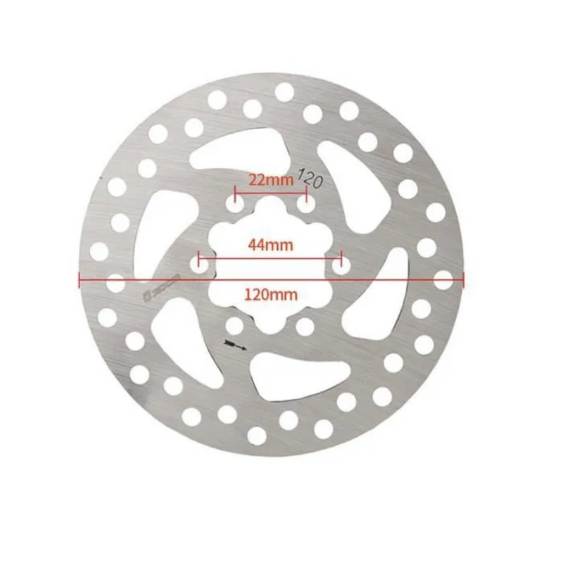 disque de frein 120mm hexagonale pour trottinette electrique meusure