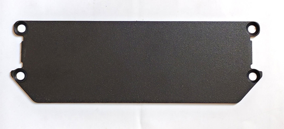 Plaque d'étanchéité inférieure noire pour Dualtron Aminia vue de face