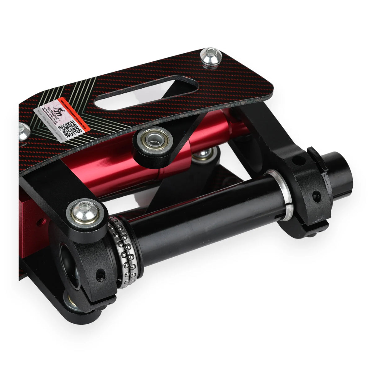 Kit Suspension Avant Monorim V5 Rouge et Effet Carbone, vue 5