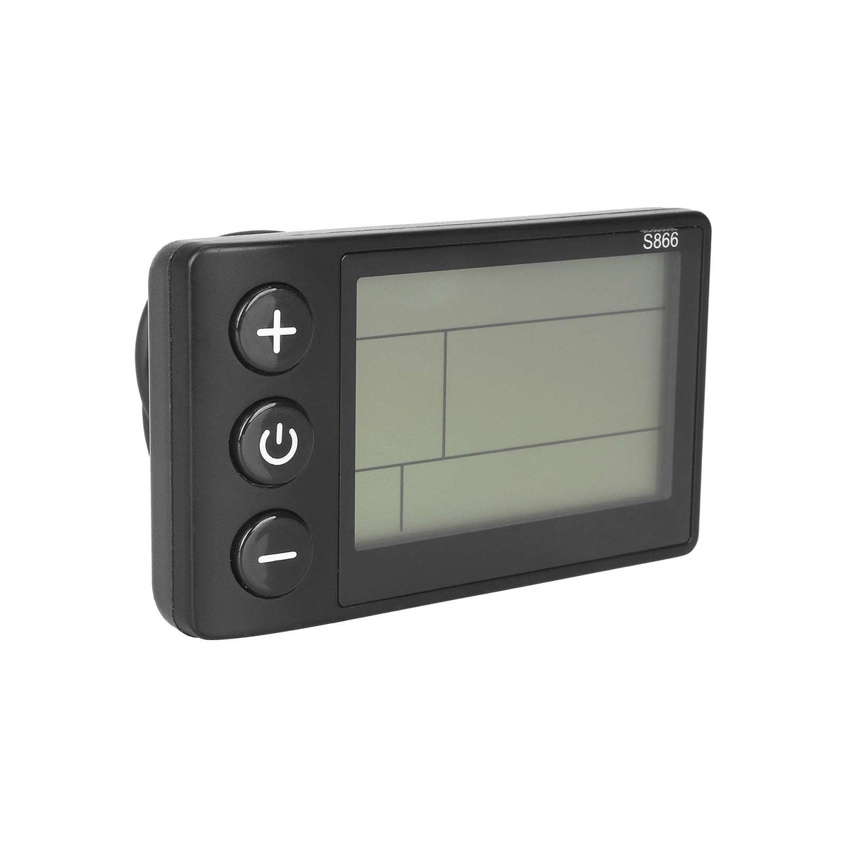 Afficheur LCD noir S866 avec trois boutons de commande