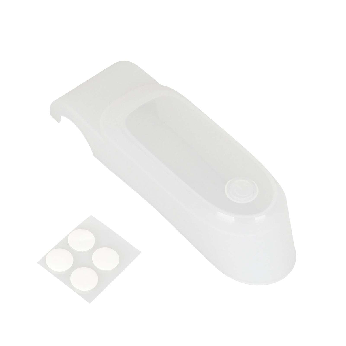 Protection étanche en silicone blanc pour écran de trottinette électrique avec de petits autocollants
