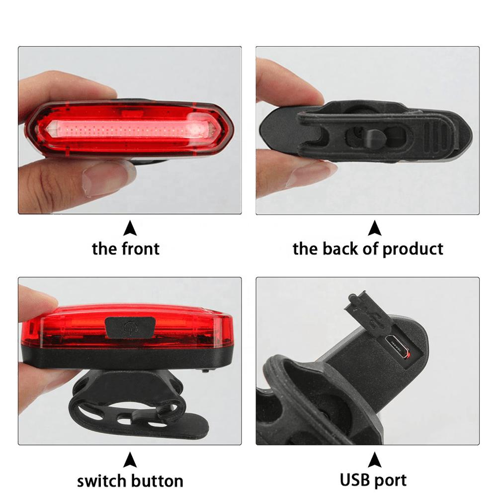 Kit Eclairage Vélo Avant Arrière LED Rechargeable + Antivol - Puissant, Étanche, USB