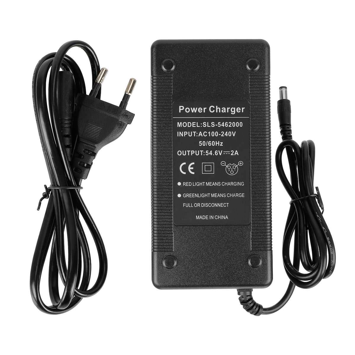 Chargeur 54,6V 2A Prise DC 5,5 mm, vue 2