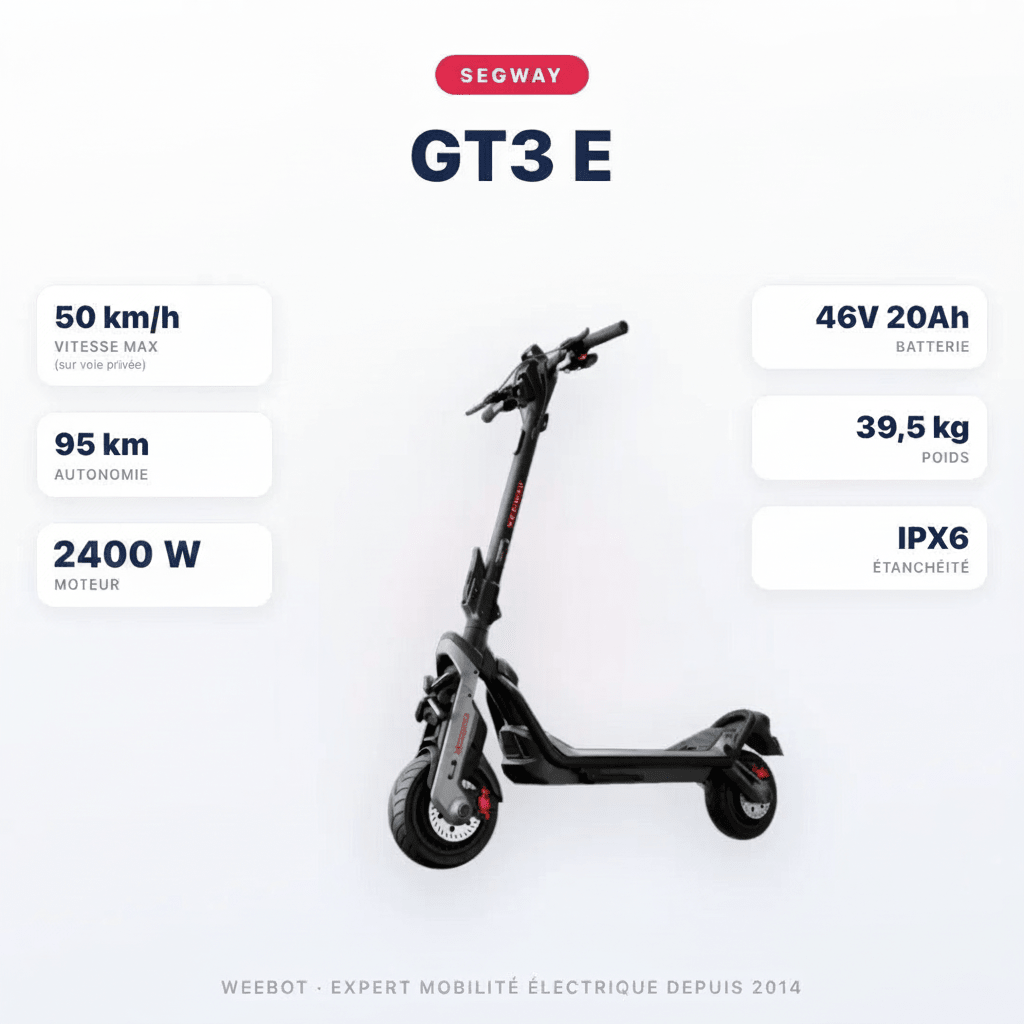 Trottinette Électrique Segway GT3 E - Weebot