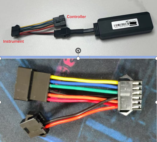 Boîtier traceur GPS 4G noir Minimotors avec son faisceau de câbles de raccordement