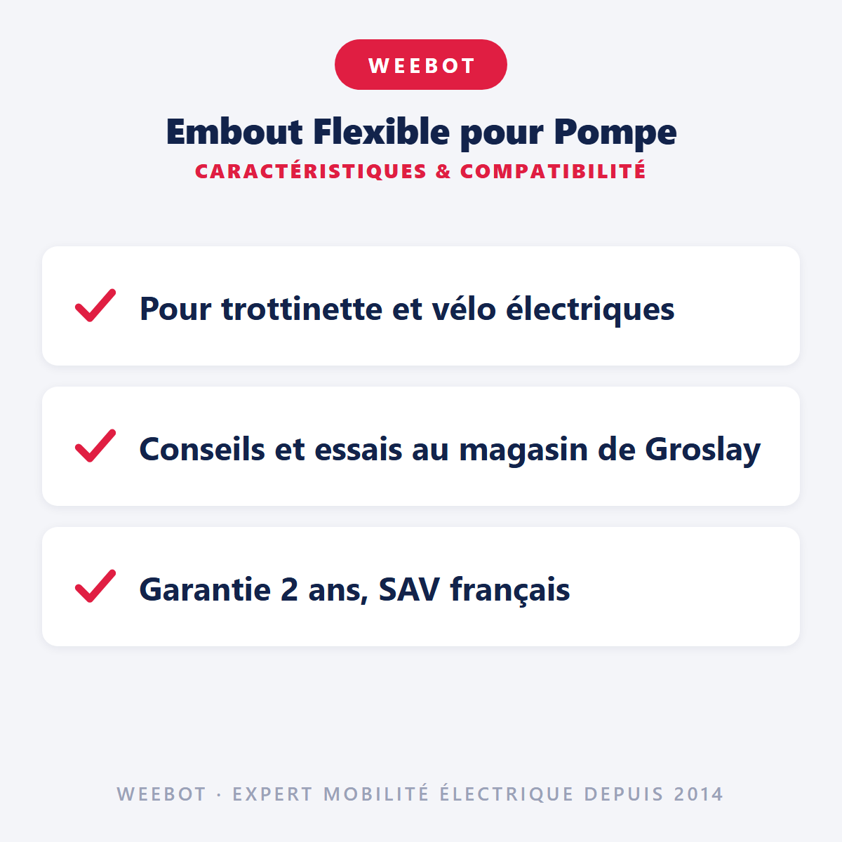 Embout Flexible pour Pompe : caractéristiques et compatibilité