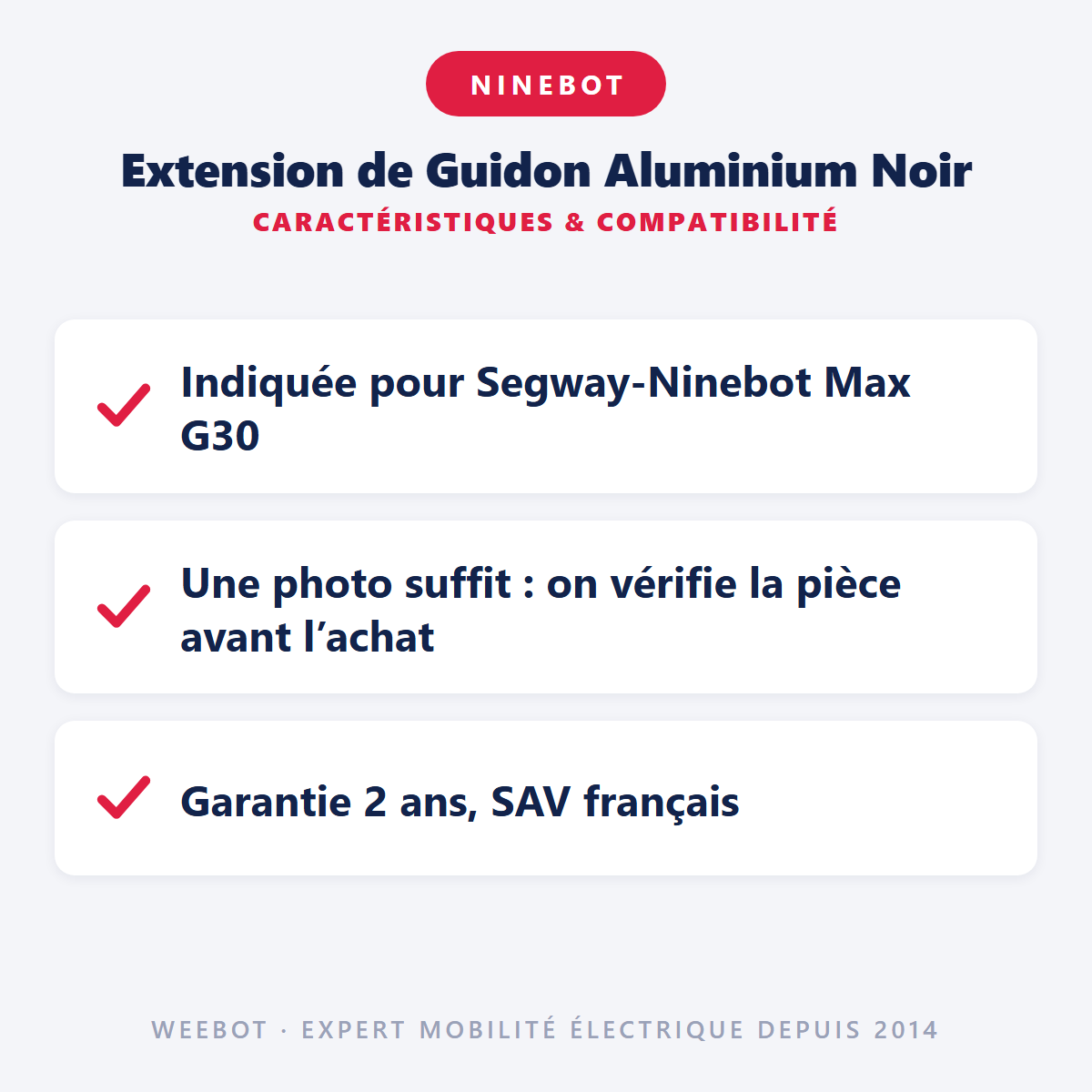 Extension de Guidon Aluminium Noir : caractéristiques et compatibilité