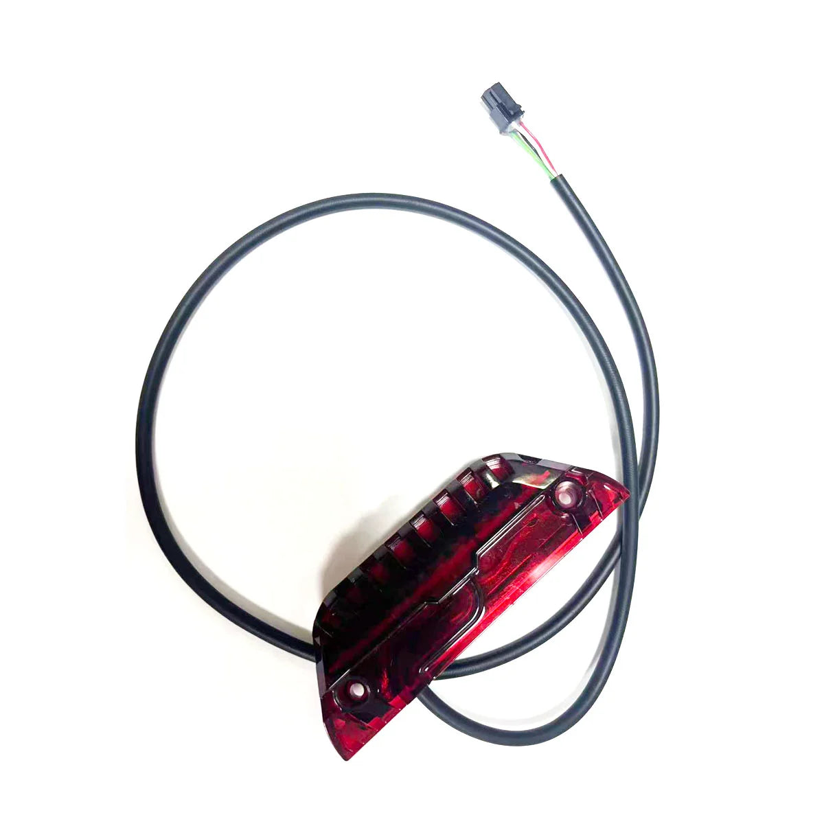 Feu arrière d'origine rouge et noir avec son câble de connexion pour trottinette électrique
