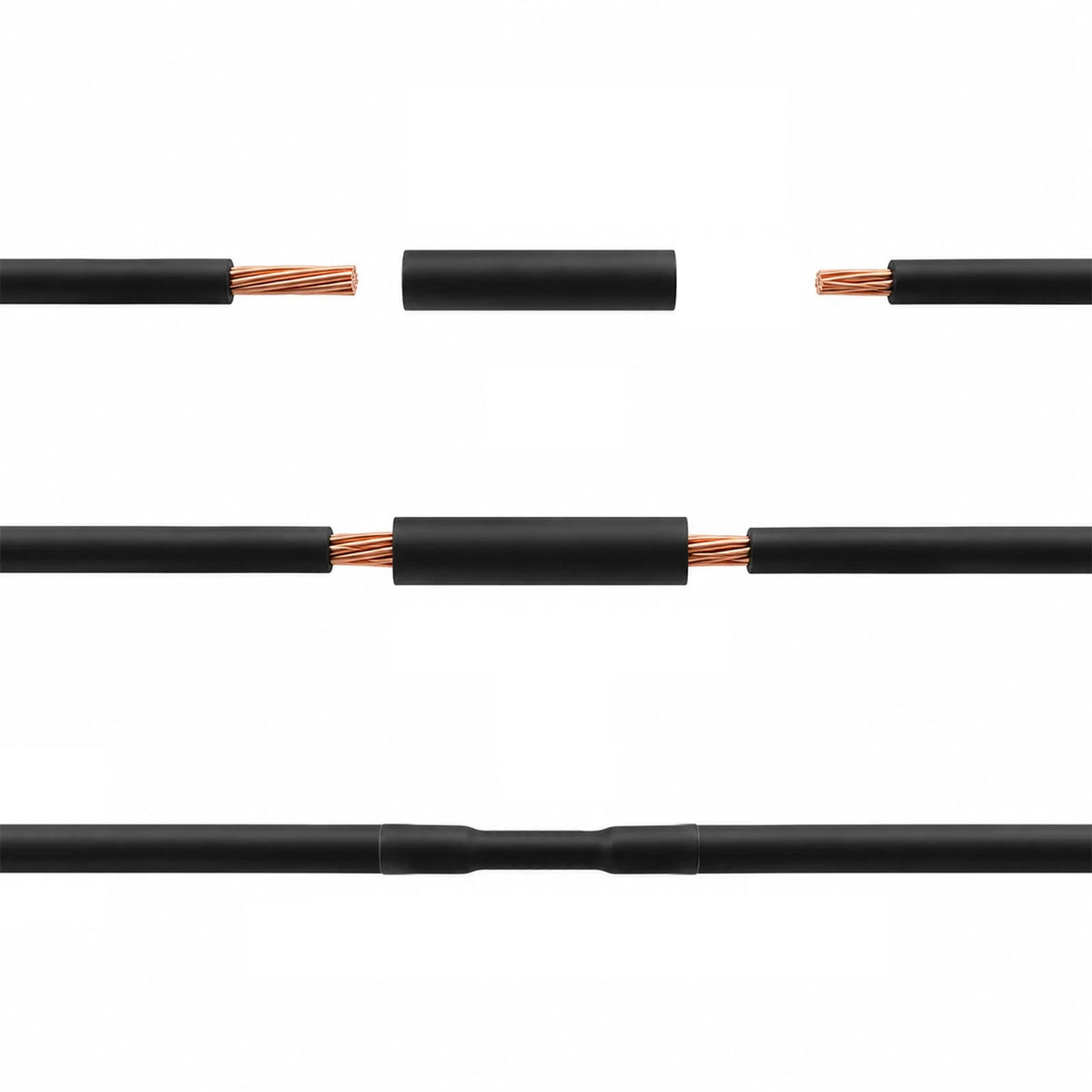 Gaine Thermorétractable 1,5 mm Noire (Rouleau 200m), vue 4