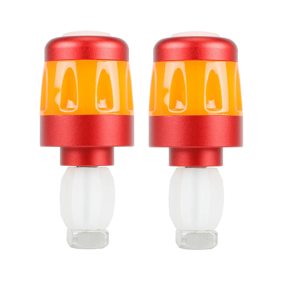 Clignotants d'Embout de Guidon LED Rechargeables USB Rouge et Orange, vue 6