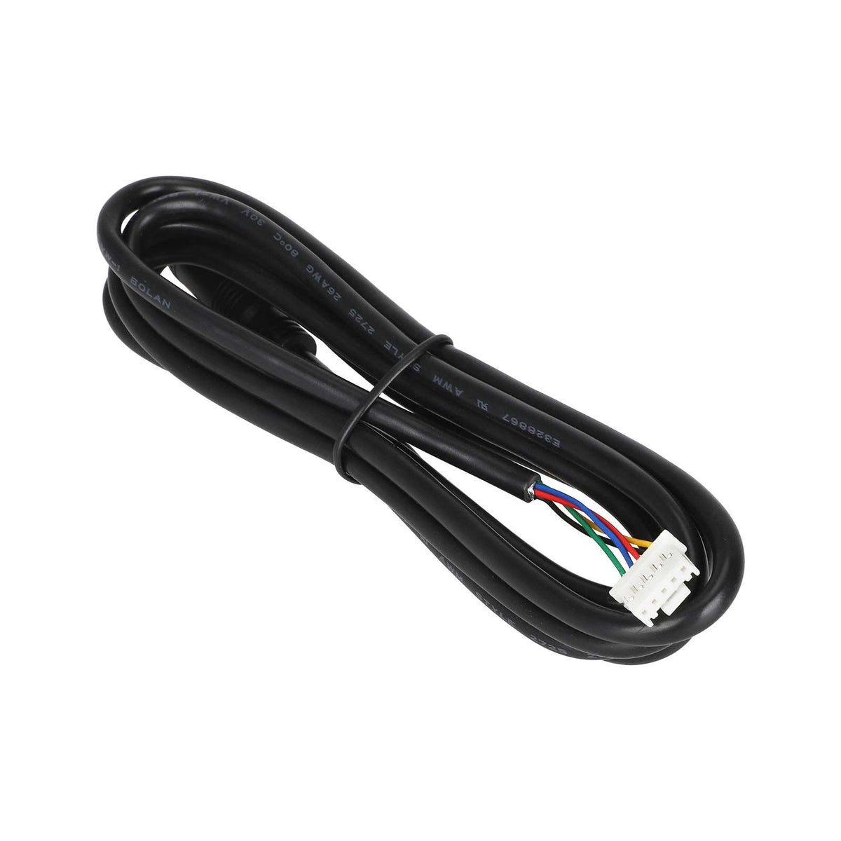 Câble d'alimentation noir avec connecteur blanc pour trottinette électrique