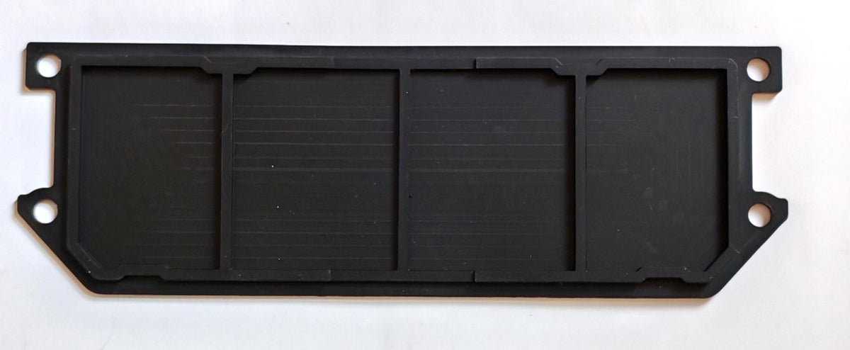 Pad d'étanchéité arrière noir en silicone pour châssis de trottinette électrique Dualtron Aminia.
