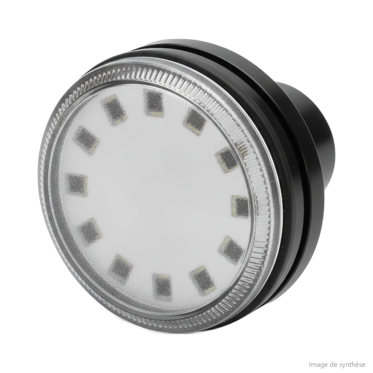 Schéma d'un feu LED rond d'avertissement avant droit pour Rovoron S7