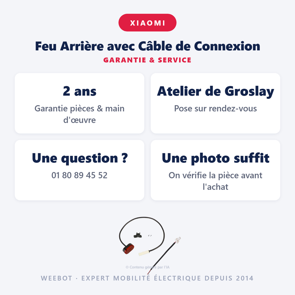 Feu Arrière Câble Xiaomi M365 - Pas Cher