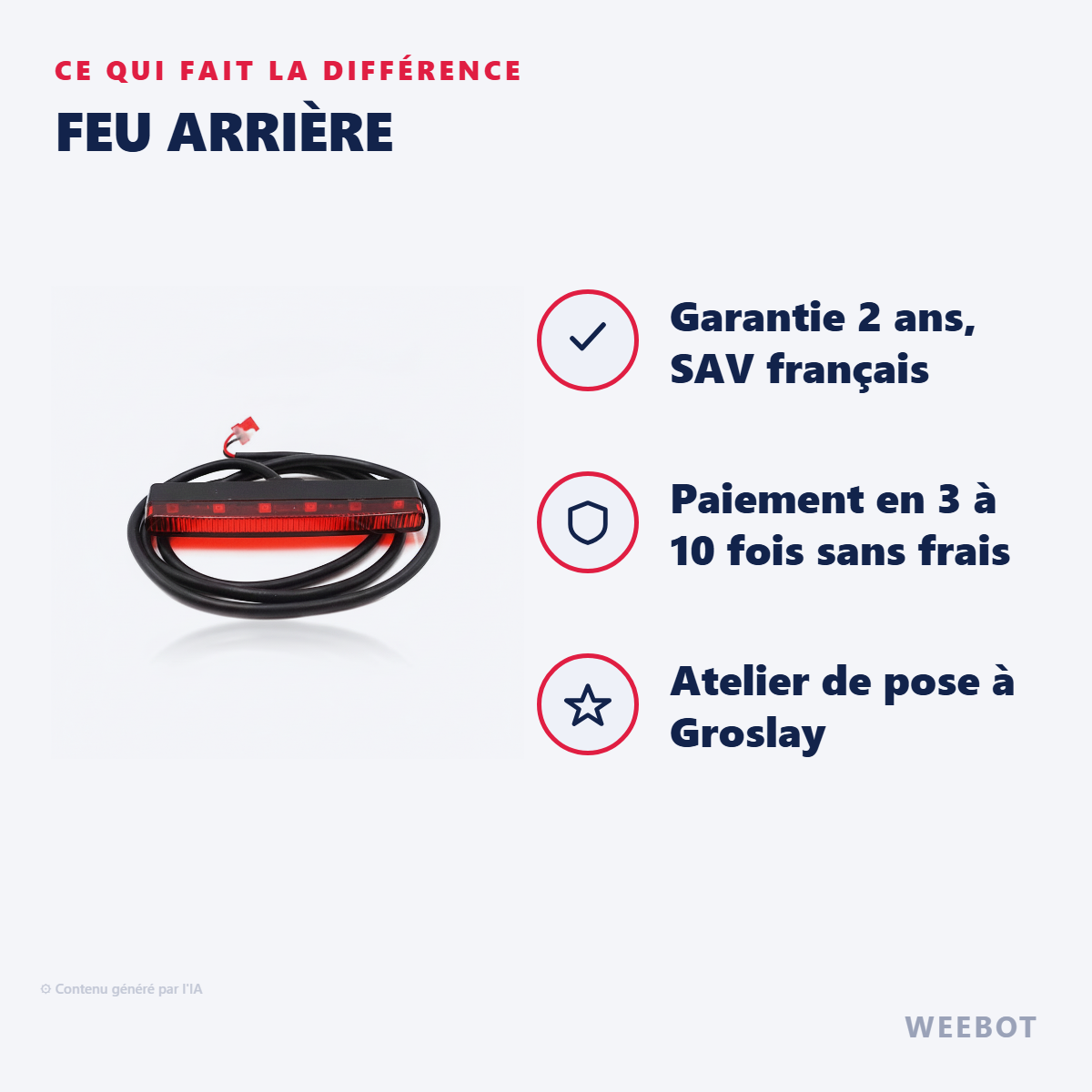 Feu Arrière : les points forts