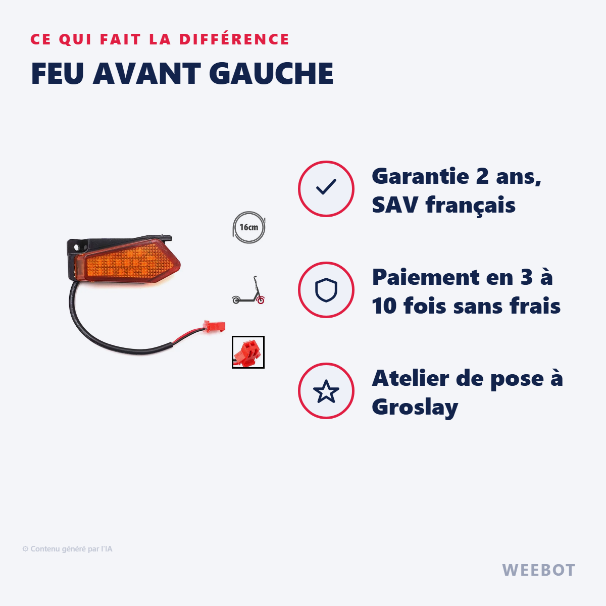 Feu Avant Gauche : les points forts
