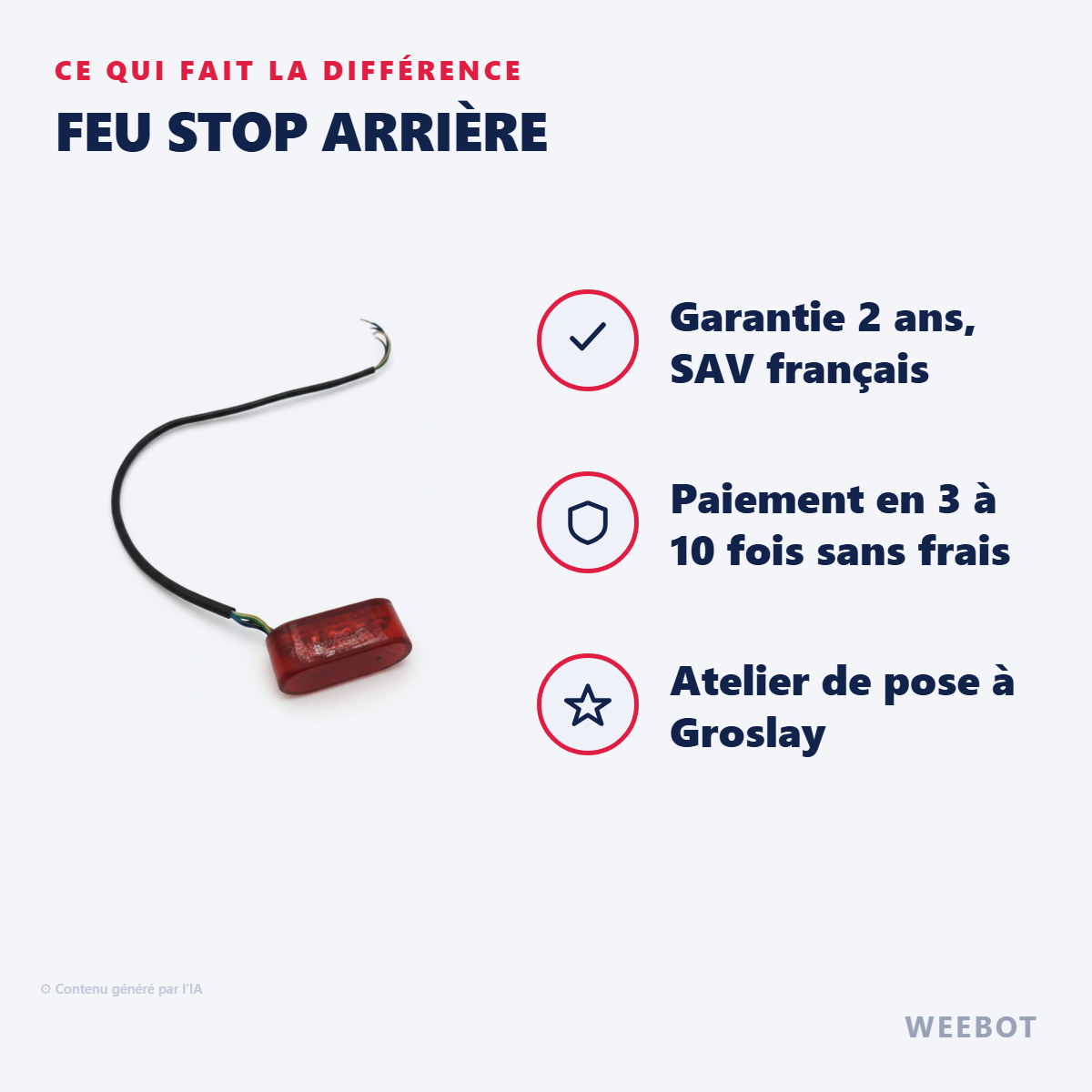 Feu Stop Arrière : les points forts