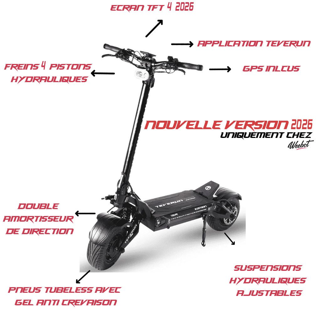 Trottinette Électrique Teverun 7260R V4 2025 - Weebot