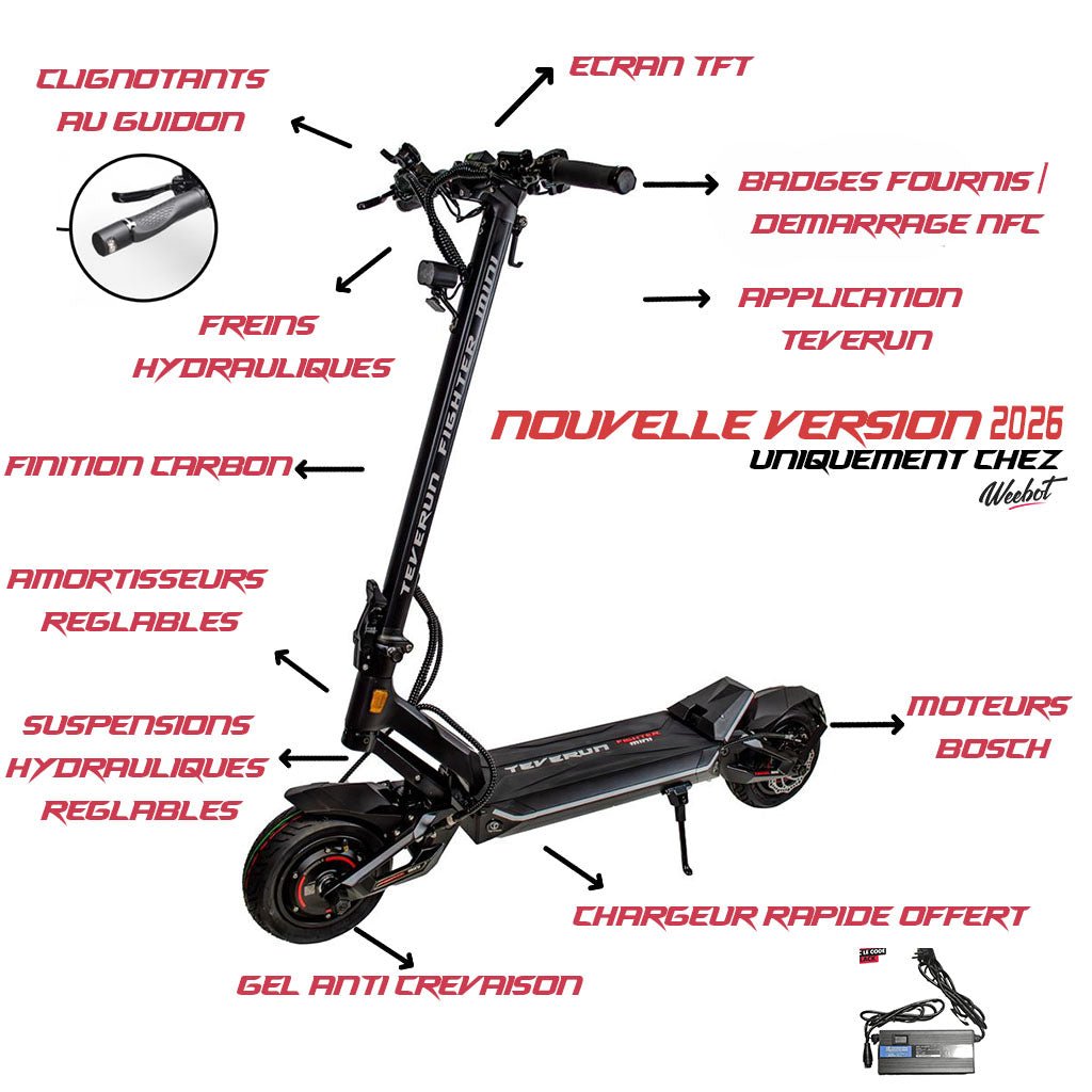 Trottinette Electrique Teverun Fighter Mini V4 - Weebot