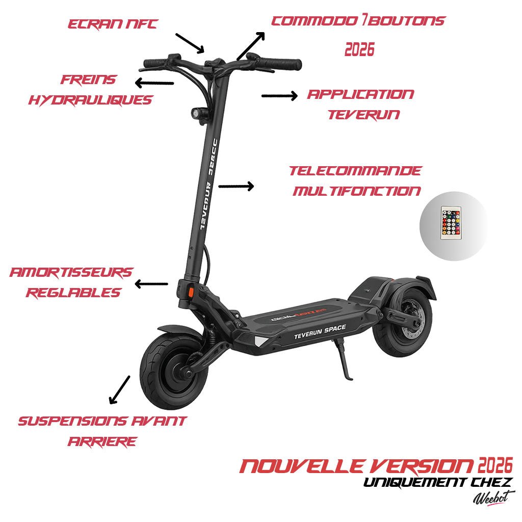 Trottinette Électrique Teverun Space - Weebot