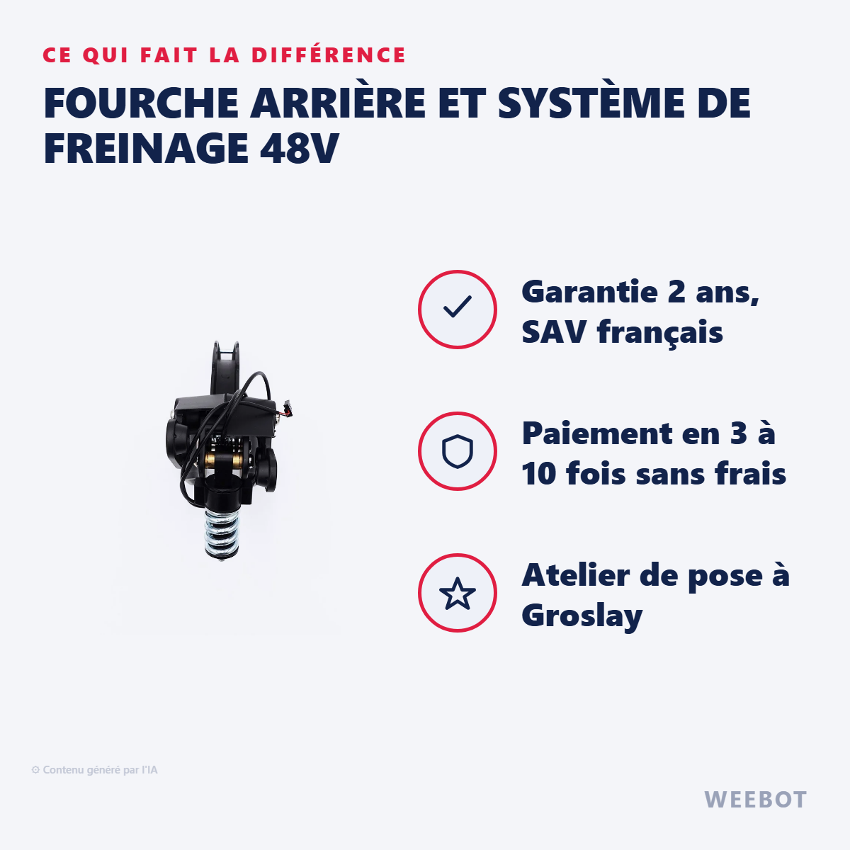 Fourche Arrière et Système de Freinage 48V : les points forts