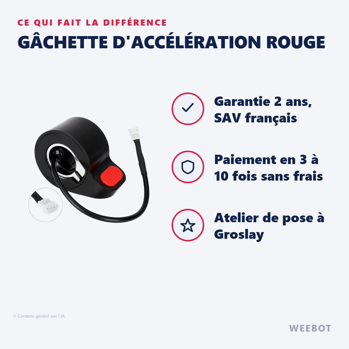 Gâchette d'Accélération Rouge : les points forts