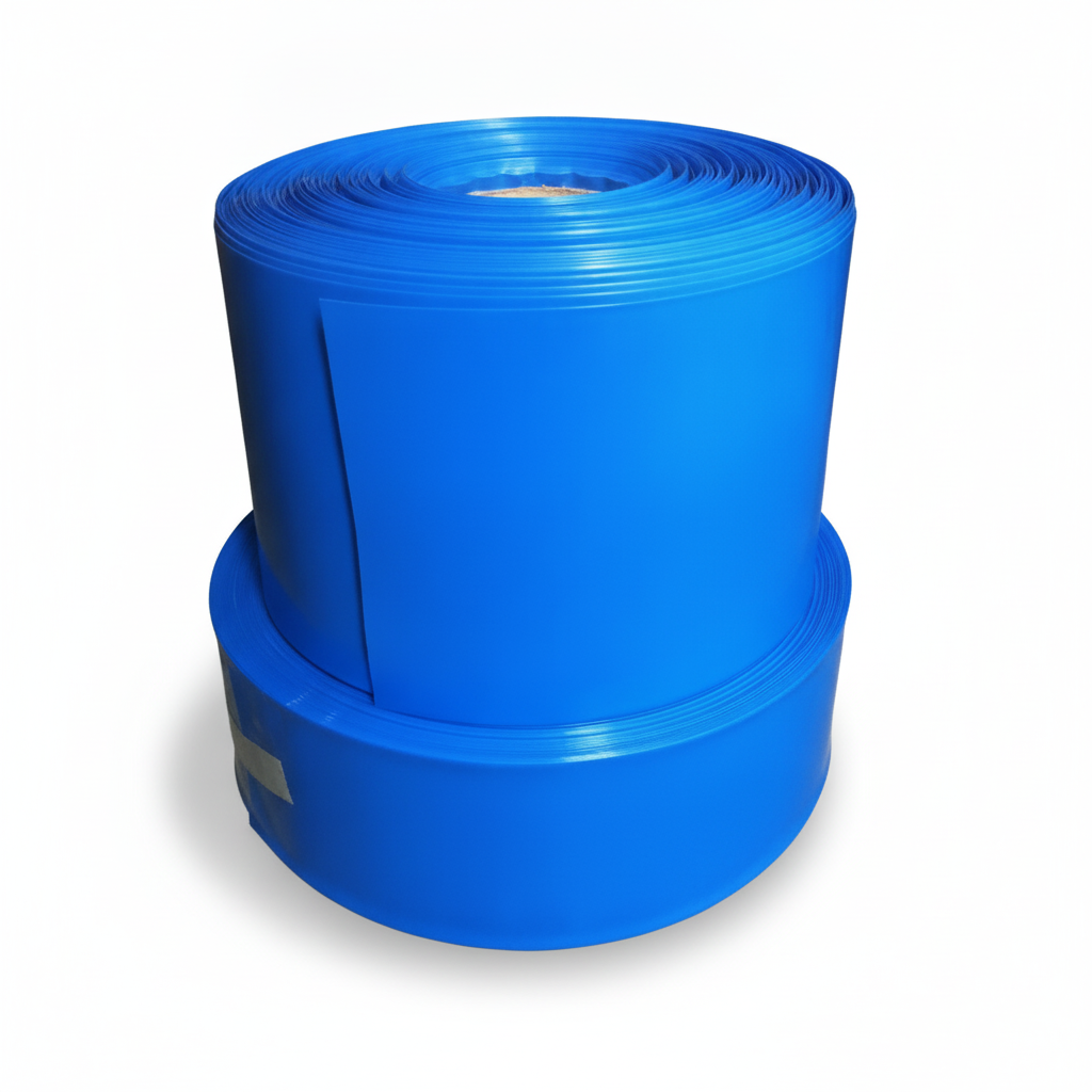 Gaine Thermorétractable PVC Bleue Largeur 80 mm, vue 1