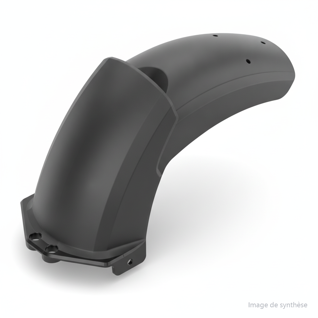 Dessin technique du garde-boue arrière pour trottinette électrique Dualtron Dolphin