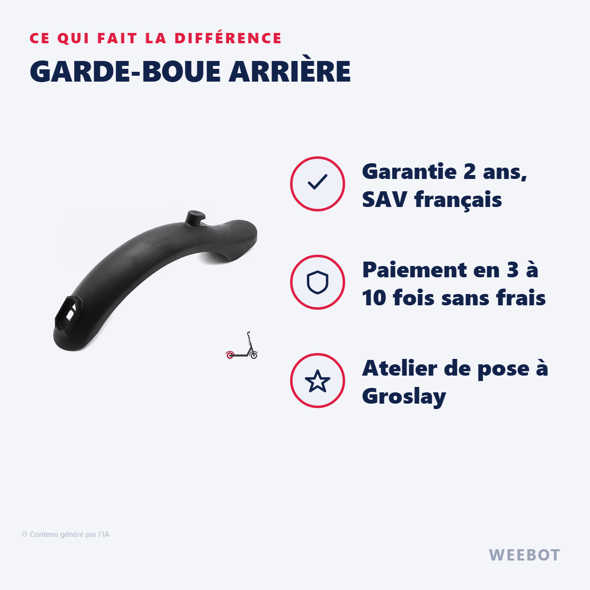 Garde-Boue Arrière : les points forts