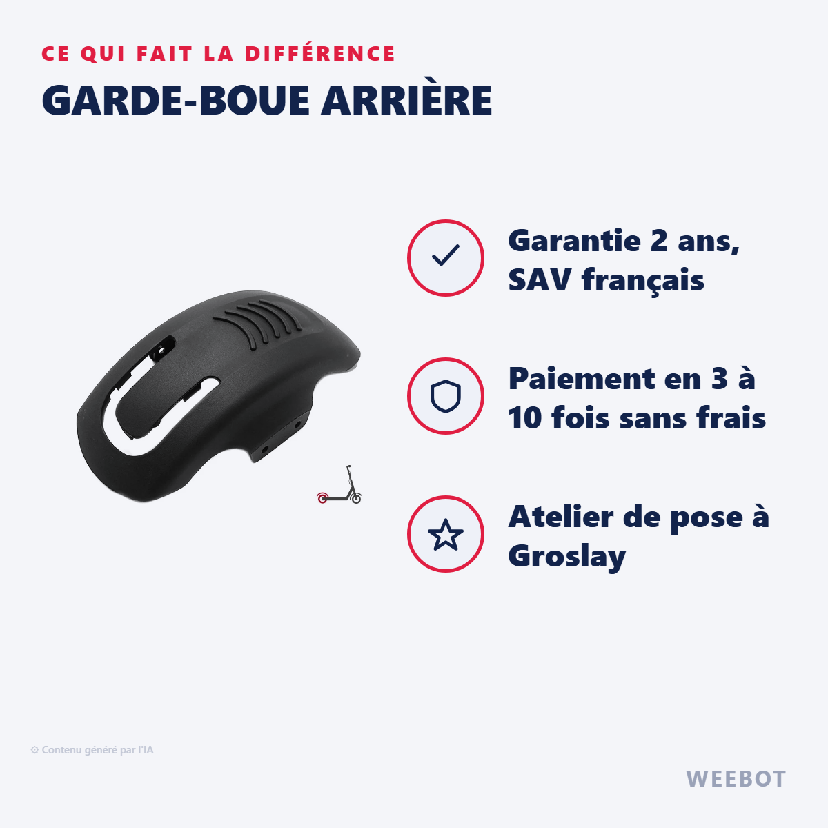 Garde-Boue Arrière : les points forts